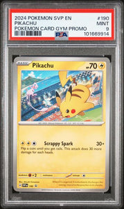 PSA 9 | Pikachu Asia Gym Promo | SV Black Star Promo | SVP190