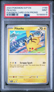 PSA 9 | Pikachu Asia Gym Promo | SV Black Star Promo | SVP190