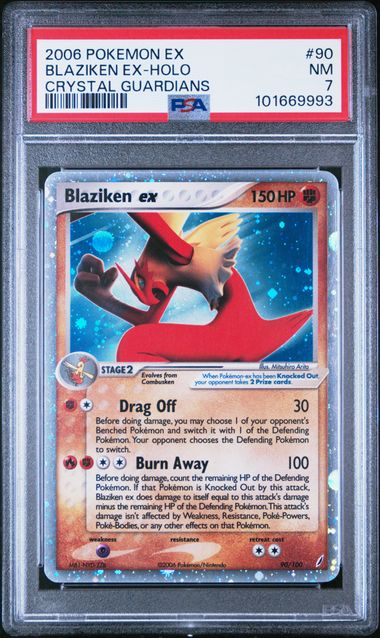 PSA 7 | Blaziken ex | ex Crystal Guardians | 90/100