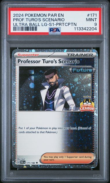 PSA 9 | Professor Turo's Scenario Ultra Ball League S1 | Paradox Rift | 171/182