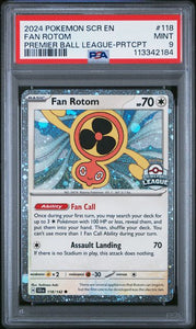 PSA 9 | Fan Rotom Premier Ball League | Stellar Crown | 118/142