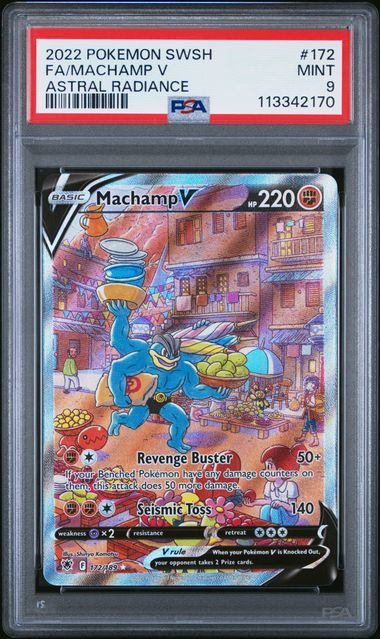PSA 9 | Machamp V Alt Art | Astral Radiance | 172/189