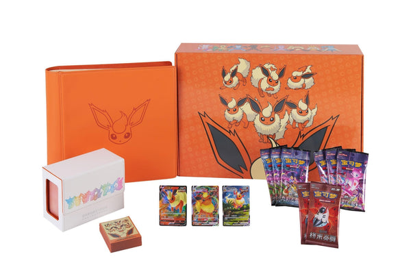【ARS鑑定品 10,10+】ブースターVMAX Eevee Gift BOX Pokemon-Flareon-VMAX-Advanced-