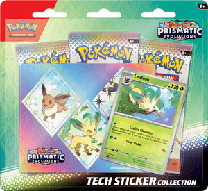 Pokémon Prismatic Evolutions Tech Sticker Collection | Leafeon