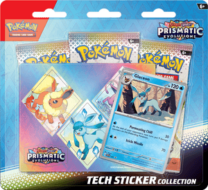Pokémon Prismatic Evolutions Tech Sticker Collection | Vaporeon