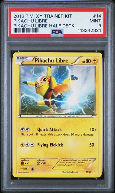 PSA 9 | Pikachu Libre | XY Trainer Kit | 014/030