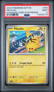 PSA 9 | Pikachu Asia Gym Promo | SV Black Star Promo | SVP190
